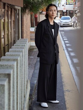 「APOCRYPHA.（アポクリファ）のアイテム（トップス）」を使った、Kazuhiro Hamadaさん（メンズ・175cm）の秋コーディネート