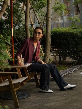 「APOCRYPHA.（アポクリファ）のアイテム（パンツ）」を使った、Kazuhiro Hamadaさん（メンズ・175cm）の夏コーディネート