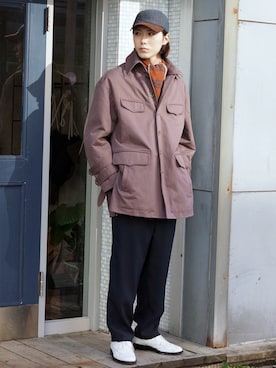 「saby（サバイ）のアイテム（帽子）」を使った、Kazuhiro Hamadaさん（メンズ・175cm）の冬コーディネート