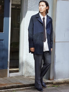 「アイテム（フォーマルスーツ/小物）」を使った、Kazuhiro Hamadaさん（メンズ・175cm・20代）の秋コーディネート