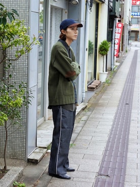 「saby（サバイ）のアイテム（帽子）」を使った、Kazuhiro Hamadaさん（メンズ・175cm）の秋コーディネート