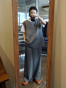 「キュプラ」｜「アイテム（その他）」を使った、Kazuhiro Hamadaさん（メンズ・175cm）の秋コーディネート