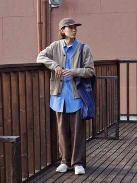 「DELICIOUS（デリシャス）のアイテム」を使った、Kazuhiro Hamadaさん（メンズ・175cm）の秋コーディネート