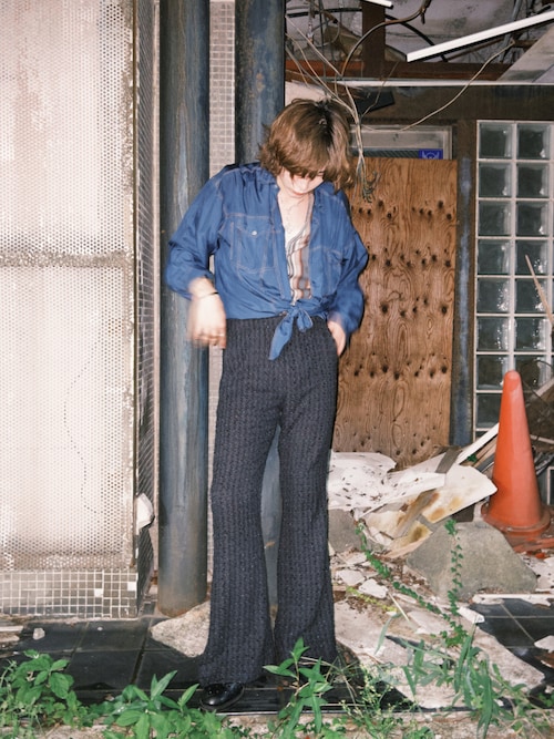 Juha（ユハ）の「FANCY TWEED FLARE PANTS（スラックス）」 - WEAR