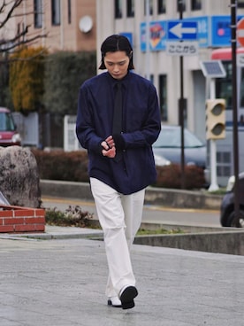 「アイテム（フォーマルスーツ/小物）」を使った、Kazuhiro Hamadaさん（メンズ・175cm・20代）の春コーディネート
