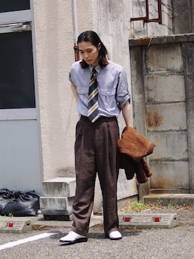 「アイテム（フォーマルスーツ/小物）」を使った、Kazuhiro Hamadaさん（メンズ・175cm・20代）の夏コーディネート