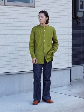 「APOCRYPHA.（アポクリファ）のアイテム（パンツ）」を使った、Kazuhiro Hamadaさん（メンズ・175cm）の秋コーディネート