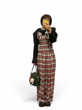 「A.P.C.（アーペーセー）のアイテム（バッグ）」を使った、高橋愛さん（レディース・154cm）の秋コーディネート