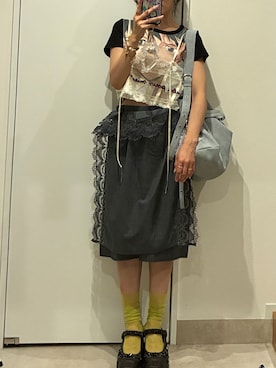 「iRENE(アイレネ)のアイテム」を使った、高橋愛さん(レディース・154cm)の夏コーディネート
