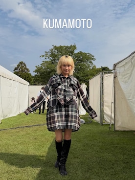 高橋愛さん（レディース・154cm）の秋コーディネート