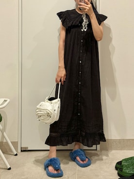 「アイテム（ワンピース/ドレス）」を使った、高橋愛さん（レディース・154cm）の夏コーディネート