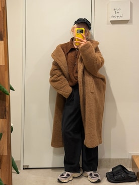 「AMERICAN RAG CIE（アメリカンラグシー）のアイテム」を使った、高橋愛さん（レディース・154cm）の冬コーディネート