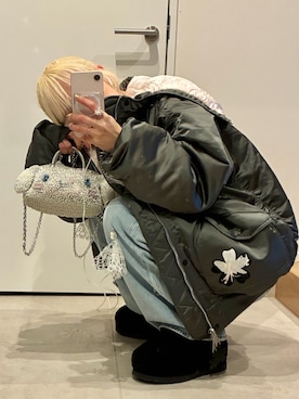 「ANTEPRIMA（アンテプリマ）のアイテム」を使った、高橋愛さん（レディース・154cm）の春コーディネート