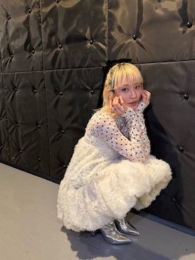 「アイテム（シューズ、シルバー系）」を使った、高橋愛さん（レディース・154cm）の春コーディネート