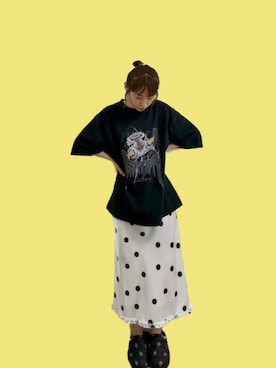 「UNITED TOKYO（ユナイテッドトウキョウ）のアイテム」を使った、高橋愛さん（レディース・154cm）の春コーディネート