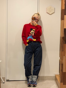 「Levi's」｜高橋愛さん（レディース・154cm）の秋コーディネート