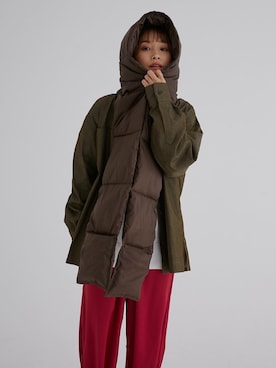 「khaki」｜高橋愛さん（レディース・154cm）の秋コーディネート