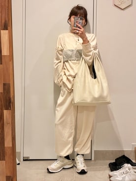 「MM6 Maison Margiela（ｴﾑｴﾑｼｯｸｽ ﾒｿﾞﾝ ﾏﾙｼﾞｪﾗ）のアイテム」を使った、高橋愛さん（レディース・154cm）の夏コーディネート