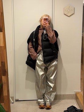 「アイテム（ダウンジャケット/コート）」を使った、高橋愛さん（レディース・154cm）の秋コーディネート