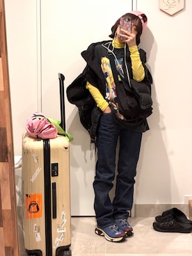 「Levi's」｜高橋愛さん（レディース・154cm）の春コーディネート