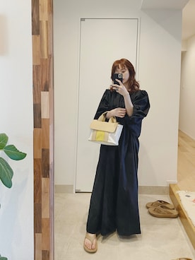 「154cm」｜「アイテム（オールインワン・サロペット）」を使った、高橋愛さん（レディース・154cm）の夏コーディネート