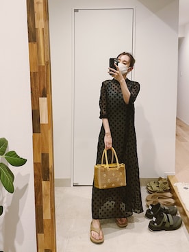 「nimiru（ニミル）のアイテム」を使った、高橋愛さん（レディース・154cm）の夏コーディネート