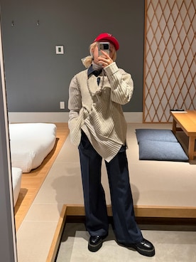 高橋愛さん（レディース・154cm）の冬コーディネート