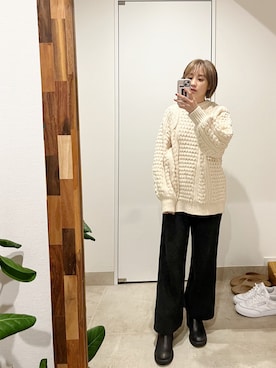 「ふくうコーデ」｜高橋愛さん（レディース・154cm）の冬コーディネート