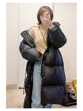「Acne Studios（アクネストゥディオズ）のアイテム（ジャケット/アウター）」を使った、高橋愛さん（レディース・154cm）の春コーディネート