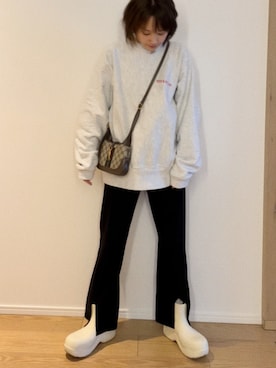 「高橋愛コラボ」｜高橋愛さん（レディース・154cm）の冬コーディネート