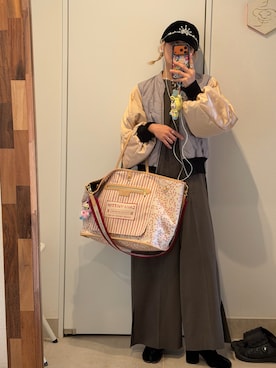 「旅に行ってきました」｜高橋愛さん（レディース・154cm）の冬コーディネート