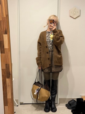 高橋愛さん（レディース・154cm）の冬コーディネート