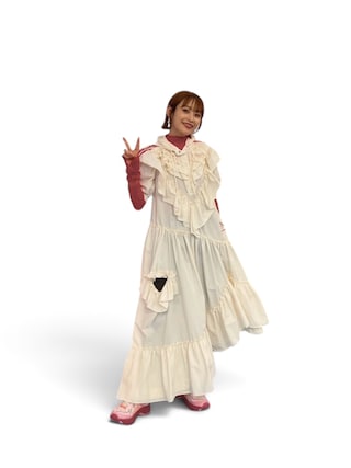 「MAISON SPECIAL(メゾンスペシャル)のLace Turtle Top/レースタートルトップス(Tシャツ/カットソー)」を使った、高橋愛さん(レディース・154cm)の秋コーディネート