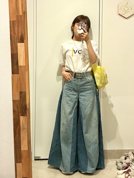 「Levi's（リーバイス）のアイテム」を使った、高橋愛さん（レディース・154cm）の夏コーディネート