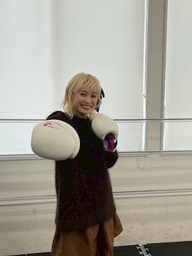 「CLANE（クラネ）のアイテム」を使った、高橋愛さん（レディース・154cm）の春コーディネート