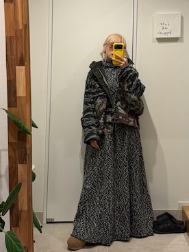 高橋愛さん(レディース・154cm)の冬コーディネート