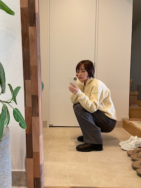 「nimiru（ニミル）のアイテム」を使った、高橋愛さん（レディース・154cm）の秋コーディネート