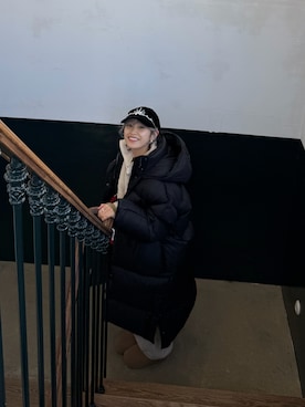 「tanakadaisuke（タナカダイスケ）のアイテム」を使った、高橋愛さん（レディース・154cm）の冬コーディネート