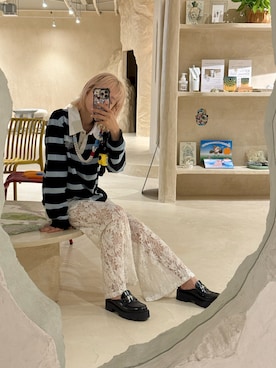 「LA BELLE ETUDE（ラベルエチュード）のアイテム」を使った、高橋愛さん（レディース・154cm）の秋コーディネート