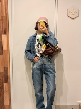 「Levi's」｜高橋愛さん（レディース・154cm）の秋コーディネート