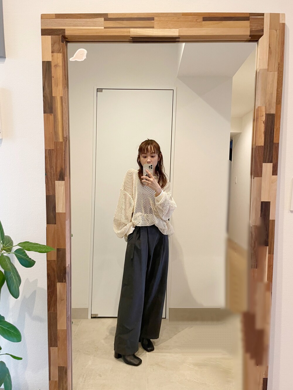 FUMIE TANAKA】mesh long T/メッシュトップス/F21S-23を使った