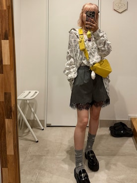 「アイテム（レッグウェア）」を使った、高橋愛さん（レディース・154cm）の夏コーディネート