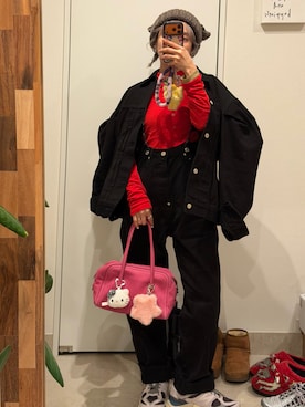 「HOLIDAY（ホリデイ）のアイテム」を使った、高橋愛さん（レディース・154cm）の冬コーディネート