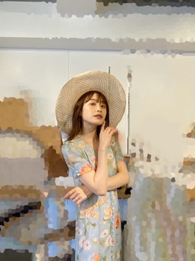 「高橋愛」｜「アイテム（アクセサリー）」を使った、高橋愛さん（レディース・154cm）の夏コーディネート