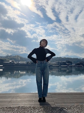 「mame」｜「アイテム（ブーツ）」を使った、高橋愛さん（レディース・154cm）の冬コーディネート