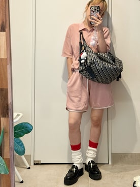 「アイテム（レッグウェア）」を使った、高橋愛さん（レディース・154cm）の夏コーディネート