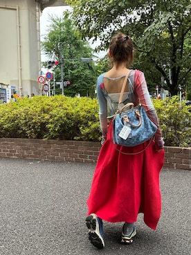 「CFCL（シーエフシーエル）のアイテム」を使った、高橋愛さん（レディース・154cm）の夏コーディネート