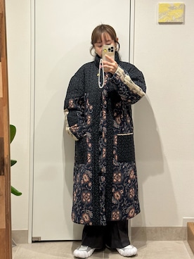 「勝田里奈」｜「アイテム（ジャケット/アウター）」を使った、高橋愛さん（レディース・154cm）の冬コーディネート