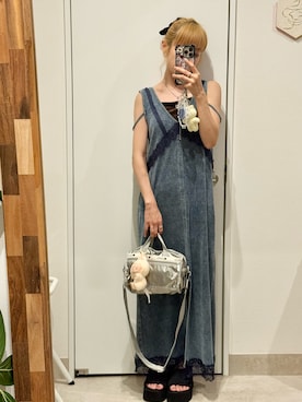 「アイテム（雑貨/ホビー）」を使った、高橋愛さん（レディース・154cm）の夏コーディネート