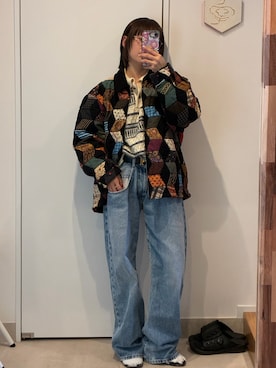 「Maison Margiela（メゾンマルジェラ）のアイテム」を使った、高橋愛さん（レディース・154cm）の春コーディネート